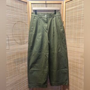 Old Navy Olive Green Wide Leg Trousers